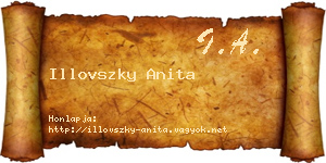 Illovszky Anita névjegykártya