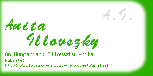 anita illovszky business card